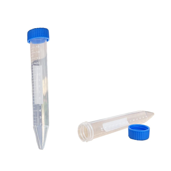 15 ml Leakproof Graduated Cryovials with Plastic Screw Top Vials, Laboratory Test Tubes (20 Pieces)