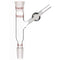 stonylab Glass Connecting Adapter with PTFE Stopcock, Borosilicate Glass 14/20 Flow Control Adapter