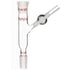 stonylab Glass Connecting Adapter with PTFE Stopcock, Borosilicate Glass 14/20 Flow Control Adapter