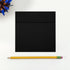 LUXPaper 5" x 5" Square Invitation Envelopes | Peel & Press | Midnight Black | 80lb. Text | 50 Qty