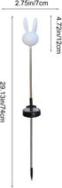 Easter Solar Garden Lights Outdoor, Bunny Shaped Solar Stake Light Waterproof, Easter Decorations, Cute rabbit Lighting