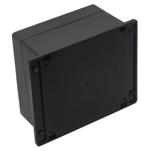 Junction Box IP65 Waterproof - ABS Plastic Electrical Project Case with Fixed Ear, Black 6.30x6.30x3.54 inch