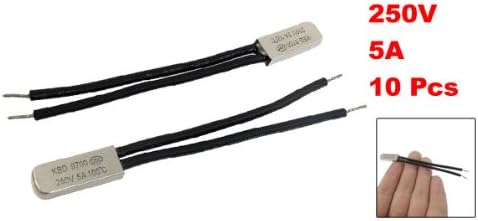 uxcell 10 Pcs Bimetal Temperature Control Switch Thermostat 100C N.C KSD9700