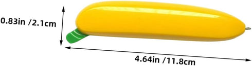 LALAFINA Banana Ballpoint Pen Black Ink Mini Pen for Cute Portable Writing School Journaling Office Desk Accessory
