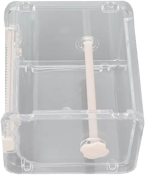 Transparent Tape Dispenser Cutter, Desktop Roll Holder Organizer for Office, DIY Sticker Storage and Tape Cutter