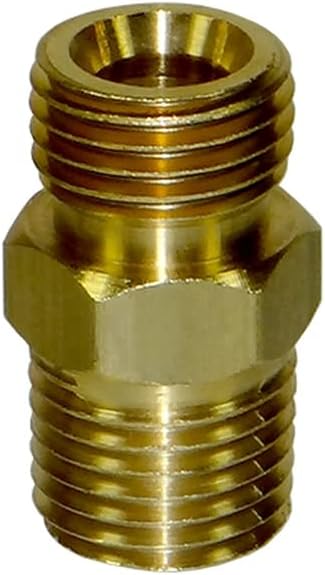 Bedford Precision 12-222 Brass Nipple 1/4" NPS x 1/4" NPT, Rated to 750 PSI for Binks and Devilbiss