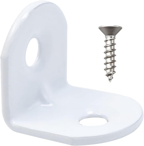 0.75" 90 20Pcs LC LICTOP L Bracket Corner Brace, Degree Right Angle Brackets Stainless Steel, Heavy Duty Shelf Braces