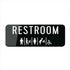 XZPWEL Acrylic Sign For Wallall Gender Restroom Sign With Man Changing Table Icon