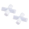 MECCANIXITY Magnetic Stirrer Mixer Stir Bar, 30mm(1.18") Cross Shape Coating Magnet, White, 2 Pcs