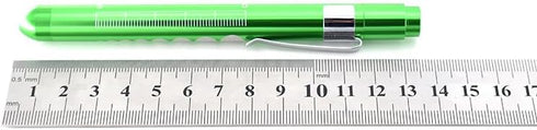 Galepromot Green Pen Light with Pupil Gauge LED Penlight for Nurses Doctors, Reusable Medical Penlight for Nursing