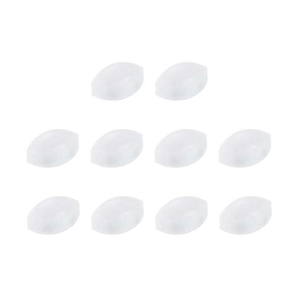 MECCANIXITY Magnetic Stirrer Mixer Stir Bar Rod, 10mm x 6mm Olive Shape PTFE Coating Magnet for Laboratory, 10Pcs