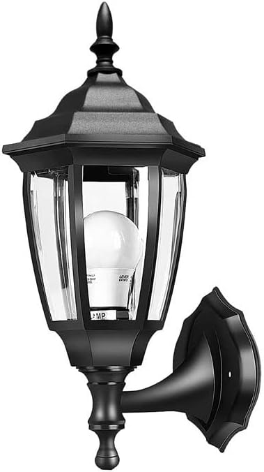 AllAboutAdapters Outdoor Wall Lantern Sconce (1 Unit)