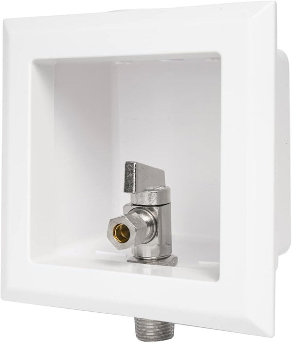 EFIELD Toilet Outlet Box, Pre-assembled, 1/2-Inch Sweat Intel with Installed Angle Stop Valve