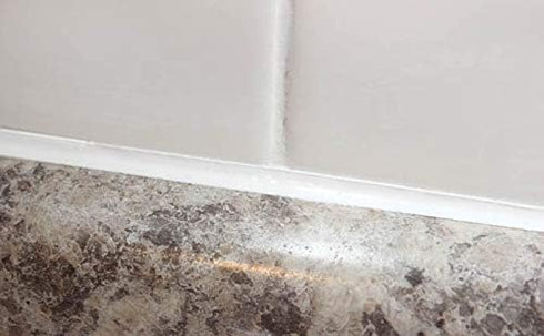 White Caulk Marker, Waterproof Silicone Colorant Paint, Stain Remover for Sink, Kitchen, Shower, Bathroom Tile, White,