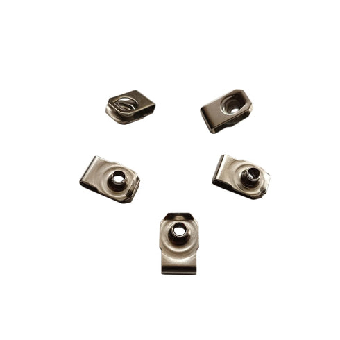 M5 U-Style Clip-On Nut, Stainless Steel U-Type Fasteners, Pack of 30.