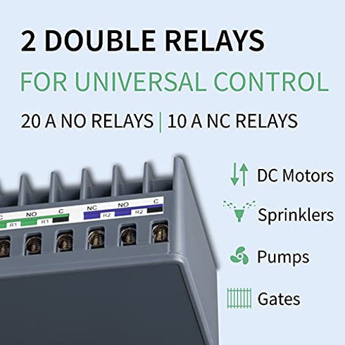 Zooz Z-Wave Long Range Relay ZEN17 800LR for Awnings, Garage Doors, Sprinklers, Hub Required