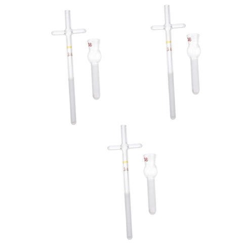 Mobestech Glass Tissue Homogenizer, 3pcs Tissue Labs Glassware Accessory for Cell Tissue Homogenizer Labs Supplies
