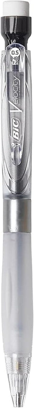 BIC Velocity Max Pencil, 0.5 mm, HB (#2), Black Lead, Gray Barrel, 2-Pack