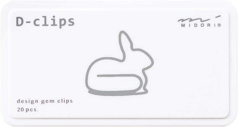 Midori 43388006 Deep Clips, Rabbit Pattern A