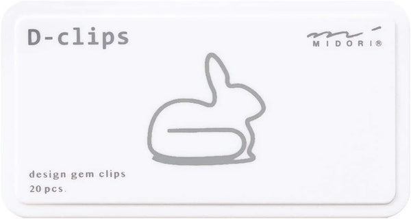 Midori 43388006 Deep Clips, Rabbit Pattern A
