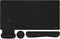 MOSISO Keyboard Mouse Pad Set, Large Gaming Mouse Pad with Wrist Rest & Coaster, Ergonomic Non-Slip Mousepad, Black