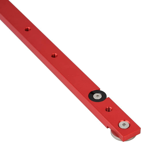Aluminium Alloy Miter Bar Clamping Tool Slider, Table Saw Gauge Rod T-Slot Track Bar Rail for Router Tables (300mm, Red)