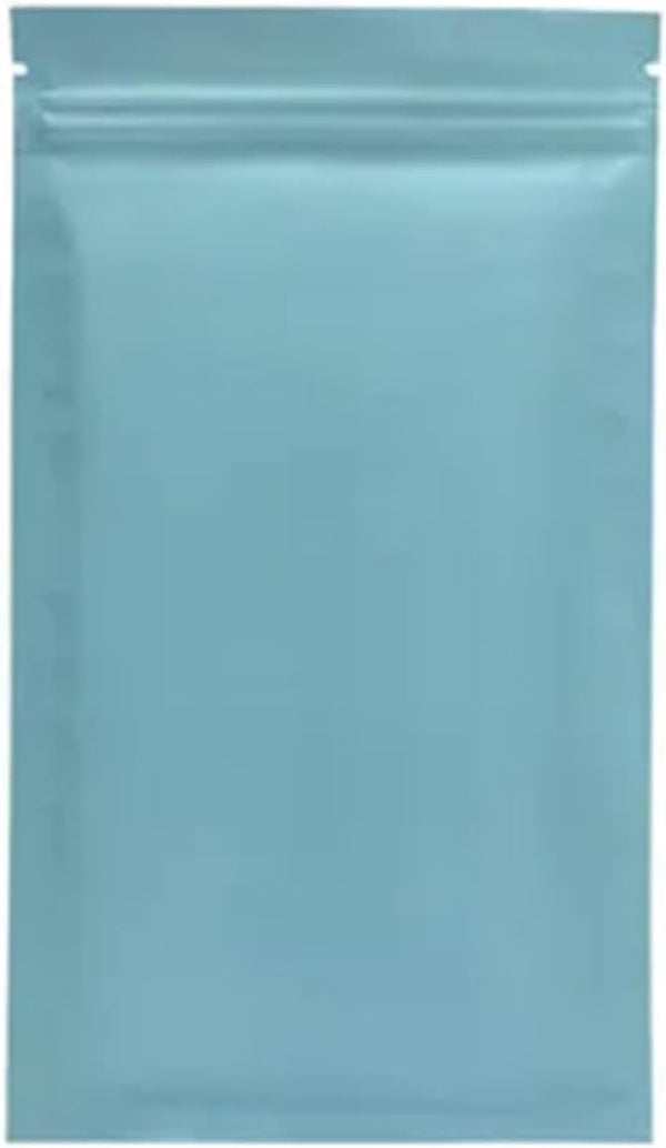 IRTGFHJE Flat Lock Bags 100PCS Matte Flat Aluminum Foil Ziplock Packaging Bag DIY