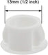 Zorfeter 30 Pcs White Hole Plugs, 13mm (1/2 inch) Flush Type Panel Plastic Plugs for Furniture