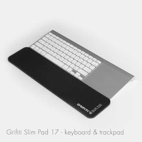 GRIFITI Slim Wrist Pad 17" x 4" x 0.25" - Ergonomic Keyboard Support for Standard Computer Keyboards