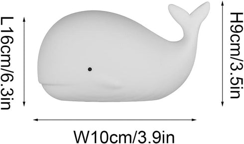TTBDDDYH 7-Colors Touch Control LED Night Lamp, Whale Pat Pat Light, Baby Nightstand Lamp, RGB Colors Changing