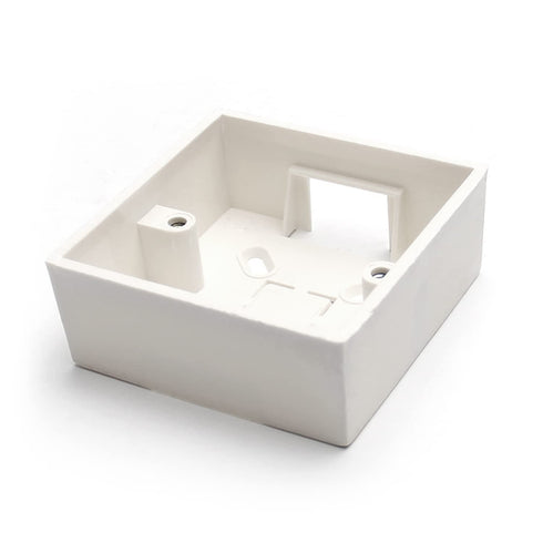 Fielect 86 Type Wall Switch Box, Deep Case Recessed Mount Backbox Protection Cover, Waterproof Dustproof PVC, White