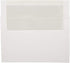 JAM PAPER A9 Foil Lined Invitation Envelopes - 5 3/4 x 8 3/4 - White with Ivory Foil - 50/Pack
