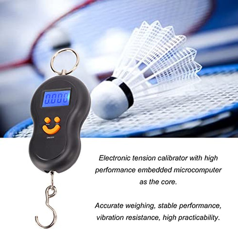 Portable Electronic Tension Calibrator, ABS LCD Digital Display Shakeproof Tool for Tennis Badminton