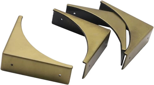 Haowei 4 Pcs Metal Corner Guards for Furniture, Decorative Safety Angle Guard Edge Cover, Multifunctional Hardware