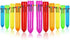 HESTYA 12 Pcs Multicolor Ballpoint Pen - 10-in-1 Christmas Shuttle Pens, 0.5 mm Retractable Neon Pens