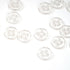 10Pcs Transparent Diameter 0.313'' (8mm) Glass Screen Filters Small Pipe Screens High Borosilicate Glass Screen with 7 Honeycomb Holes,Lab Filters
