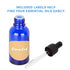 stonylab 30ml (1 oz) 2-Pack Cobalt Glass Dropper Bottle - Blue Empty Glass Bottle with Dropper, Inner Plug and Label