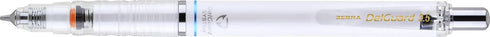 Zebra Pen DelGuard Mechanical Pencil, Fine Point, 0.5mm, Black/Blue/White Barrel, 3-Pack with Lead Refills