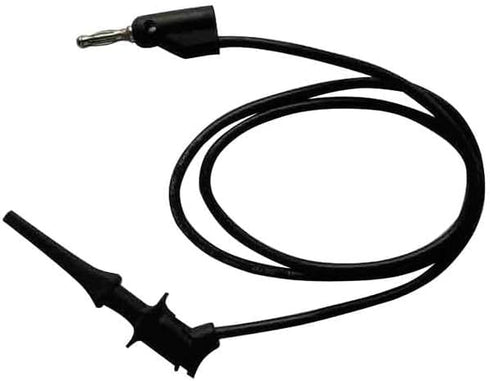 SIM SUPPLY 5TXE3 Test Lead,Clip to Banana Plug,60 In,Blk