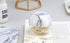 MultiBey Gold Paper Clips in Elegant Magnetic Marble White Clip Holder - 28mm, 100 Clips per Box