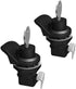 2PCS Push Button Lock Glove Box Latch, Golf Cart Glove Box Lock, Plastic Push to Close Latch for Motorcycle Tool Box