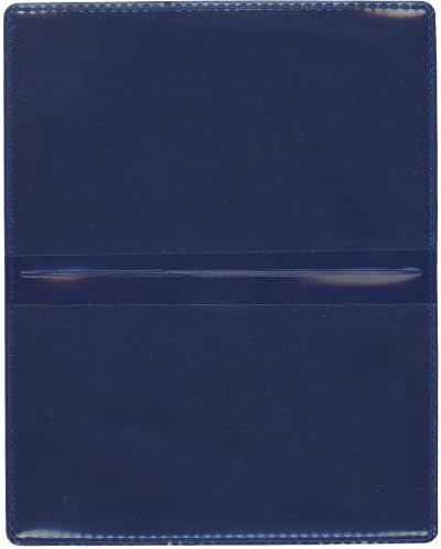 Navy Blue Folding Business Card Holders StoreSMART - 10 Pack - Polypropylene Plastic (RPP2915NB10)