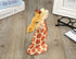 TANG SONG Creative Wood Hand Carved Eyeglass Holder Handmade Giraffe Stand for Office Desk Home Decor Gifts