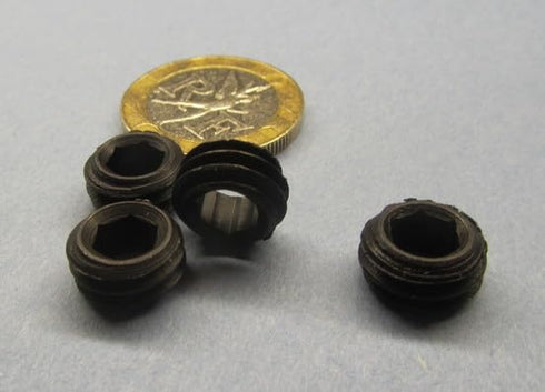 Generic Set 7/16"-14 .219" 10 Black Oxide Alloy Steel Hollow Lock Jam Screws x Length pcs