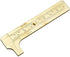 2pc Brass Mini Caliper Gauge, 80mm Sliding Metric and Inch Vernier Tool for Jewelry Measuring
