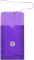 JAM PAPER 12/Pack Plastic Envelopes with Button & String Tie Closure - 4 1/4 x 6 1/4 - Purple