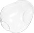 SEWACC Transparent Glass Lampshade Cover European Style for Bedroom Wall Floor Lamps Chandelier Compatible with Fitter