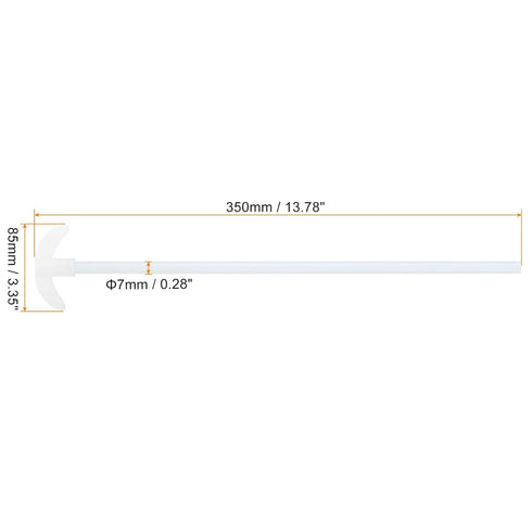 MECCANIXITY PTFE Electric Stirring Rod, 350x85mm Length Overhead Stirrer Mixer Shaft for Lab