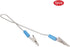5Pcs Dental Lab Bib Clip, Stainless Steel Napkin Holder for Clamping Disposable Cordless Dental Bib, Blue