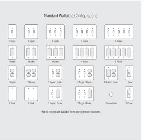 Hallcrest 3 Gang Rocker Metal Wall Plate